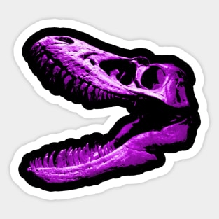 Dinosaur Skull Purple Sticker